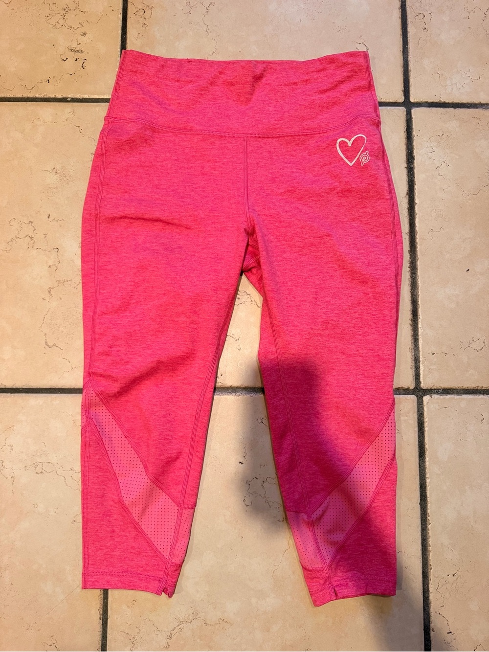 Pink Peloton Crop Leggings